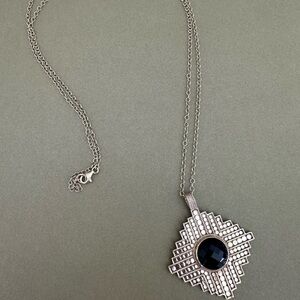 Anna Beck Black Onyx Geometric Necklace